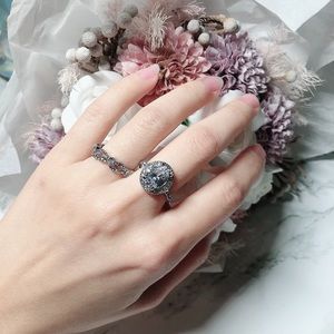 NEW Sterling Silver Ring set of 2